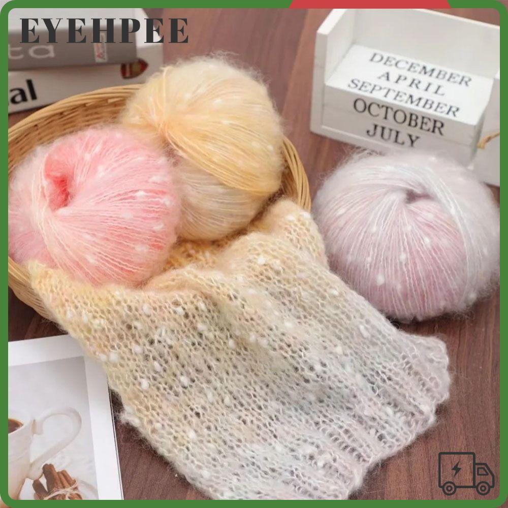 SERENDI Mohair Yarn, Super Soft 50g Fur Yarn, ด้ายสบาย DIY Fluffy สีสันถักมือสําหรับทําเสื้อกันหนาวผ