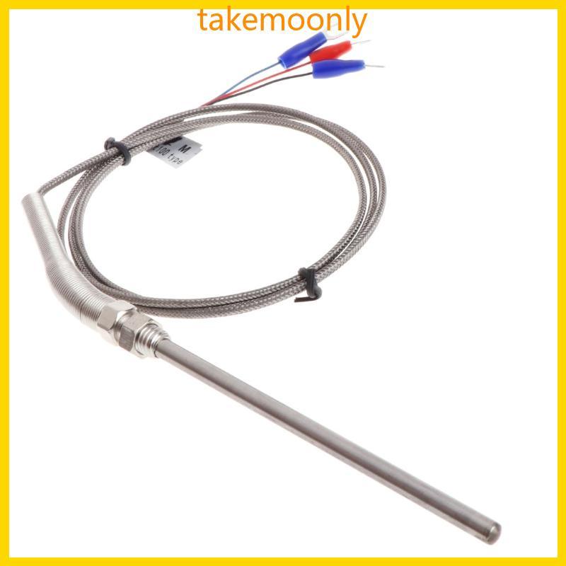 TAK Professional Pt100 Thermocouple M8 สกรูความยาว 1 เมตร-หัว 5mmx100mm