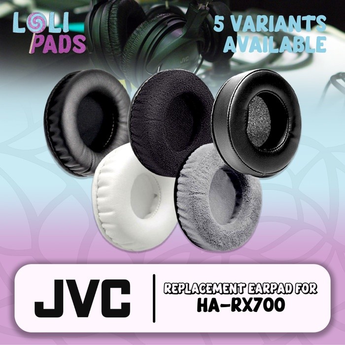 แผ่นรองหูฟังโฟมแผ่นรองหูฟังแผ่นรองหูฟัง JVC RX700 RX-700 RX 700 แผ่นโฟม