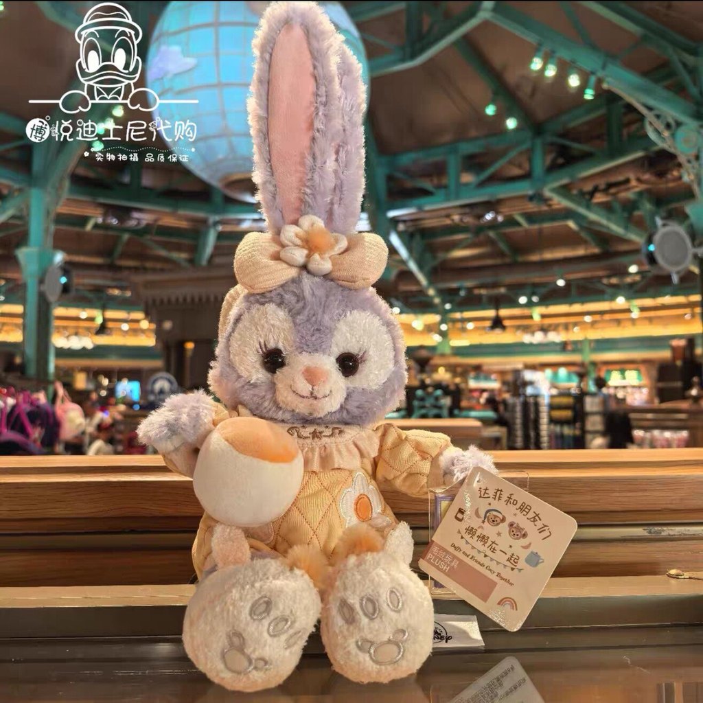 ข้อเสนอพิเศษ Shanghai Disney Domestic Daigou Lazy Together Star Delu Rabbit ตุ๊กตาการ์ตูนตุ๊กตาตุ๊กต