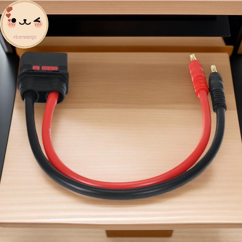 Chee ชาย 4 มม.Bullet Banana Plug สายชาร์จ 10AWG 30 ซม. QS8 Heavy Duty สายชาร์จตะกั่ว EN