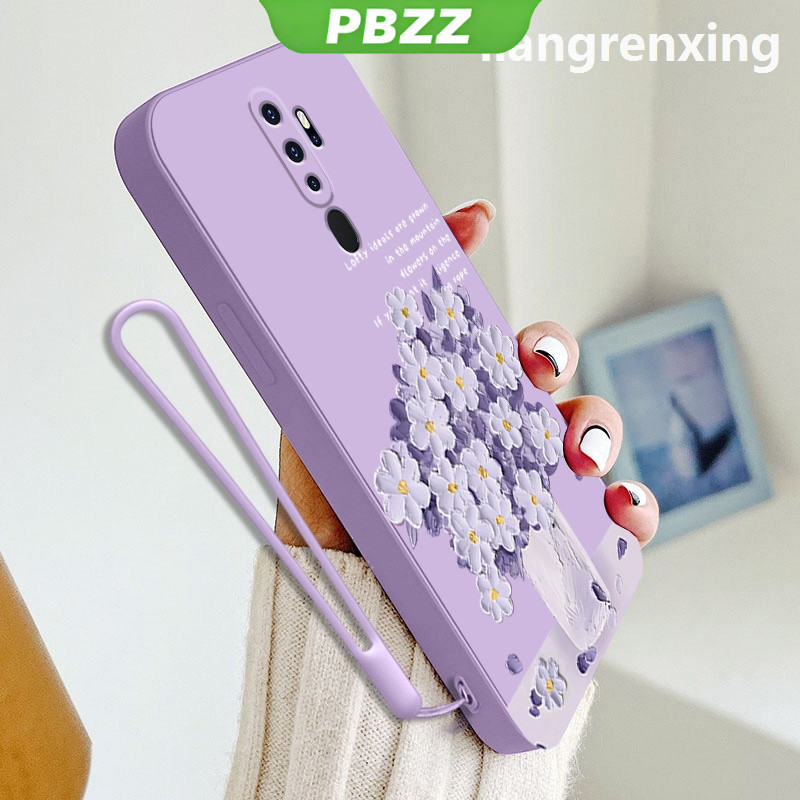 PBZZ เคสโทรศัพท์มือถือ ซิลิโคนนิ่ม กันกระแทก ลายการ์ตูนดอกไม้ สําหรับ oppo A5 2020 oppo a9 2020 YTYHH01