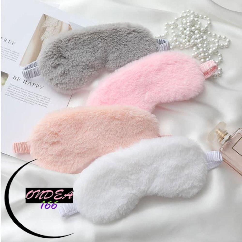 ONDEAL66 Cloud Eye Cover, Cute Plush Sleeping , Soft Faux Rabbit Fur Sleeping Blindfold