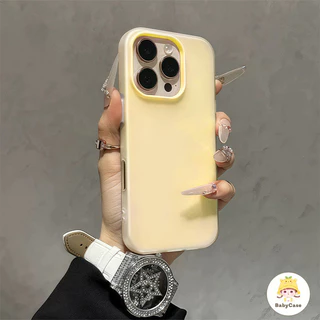 เคสไอโฟน 17 15 สำหรับ IPhone 11 17 12 13 16 14 Pro Max 15 16 7 14 8 Plus XS X XR Max ขั้นสูงง่ายๆสีสดใหม่ 2 in 1 ปกอ่อน