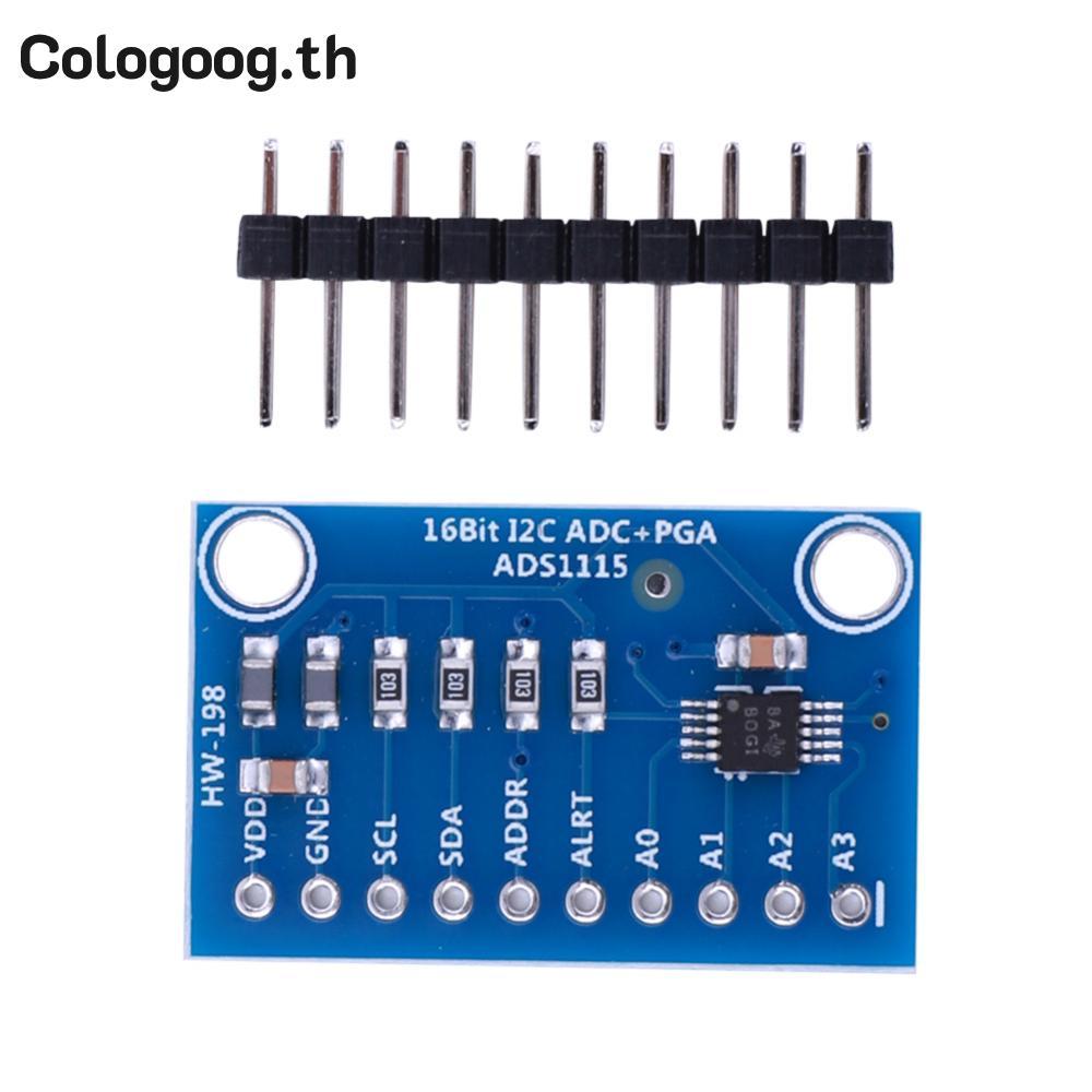[colog-th] ADS1115 ADC 4 ช่อง Development Board พร้อมเครื่องขยายเสียงเพิ่มโปรแกรม I2C 2.0V ถึง 5.5V 