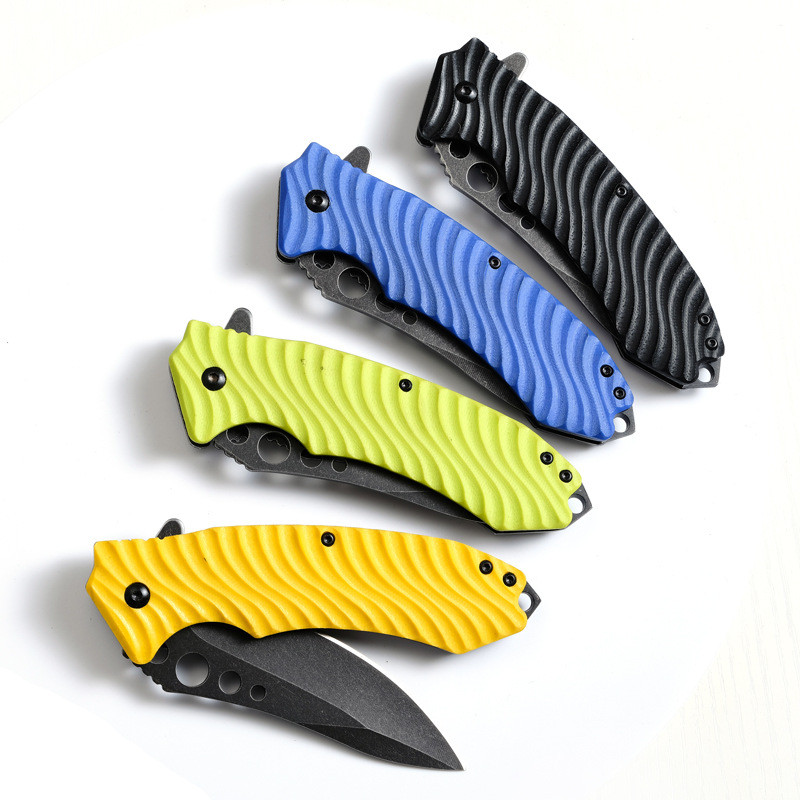 High-hardness outdoor folding knife, sharp folding knife, thickened fruit-cutting knife for outdoor 