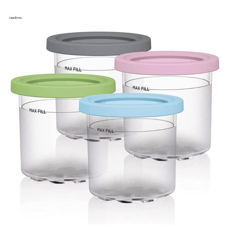 Iny Ice Cream Makers Storage Jar พร้อมฝาปิดสําหรับ NINJA- CREAMI NC299AMZ NC300s Series