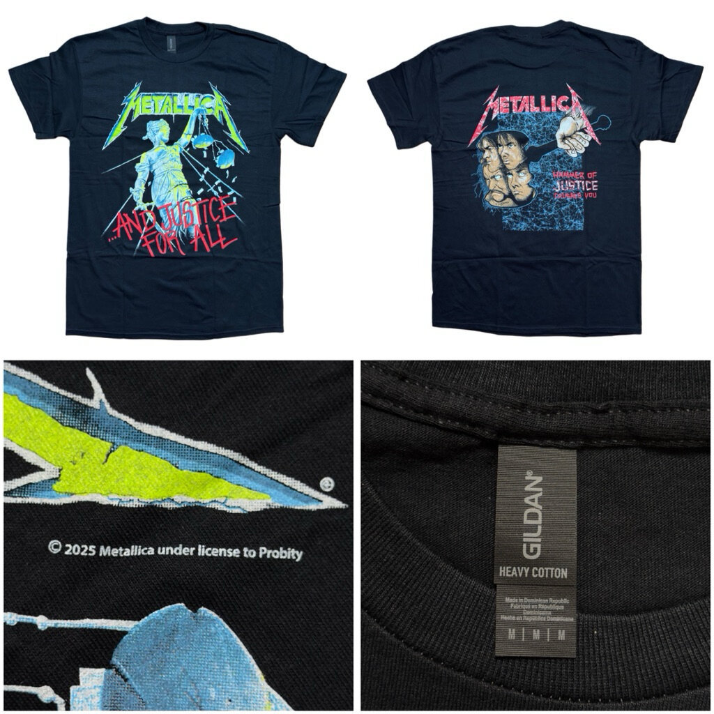 เสื้อวง METALLICA – AND JUSTICE FOR ALL T-SHIRT (BLACK) ลิขสิทธิ์แท้ UK ราคา ถูกที่สุด ดีลบีเคเค แกลเลอรีภาพที่ 6