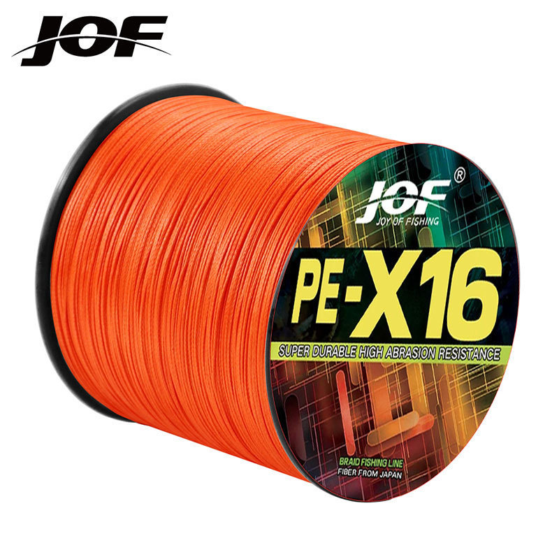 JOF 300M 16 Strands สายตกปลาแบบถัก Zero Stretch 100% PE Trout Wire สายตกปลา PE