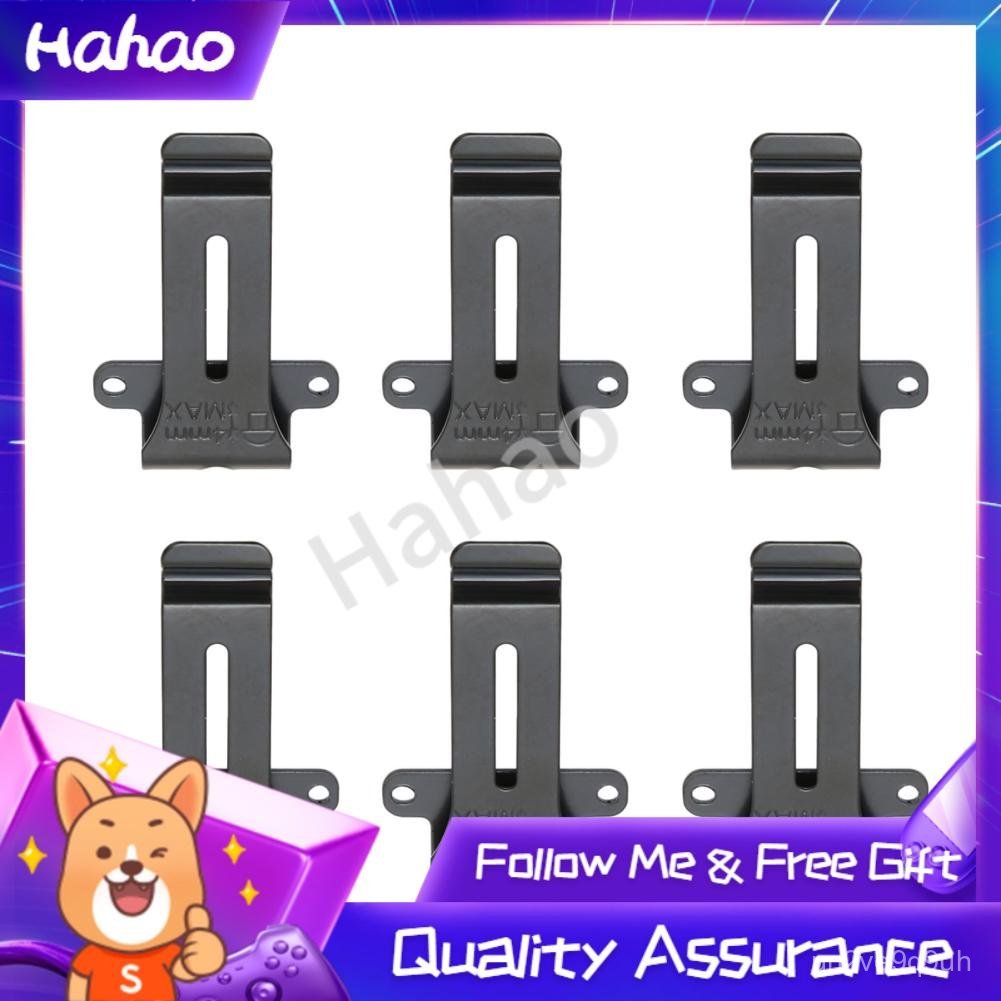 Hahao 6Pcs Radio Belt Clip Replacement Portable Clamp for Kenwood TK 208 308 Baofeng BF 888S