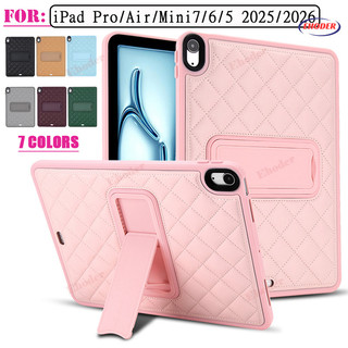 ปลอกสําหรับ iPad 12th 2026 11th 10th A16 9.7 10.2 Pro 13 11 12.9 Soft PU Kickstand กรณีแท็บเล็ตสําหรับ Air 8 7 6 5 4 3 Mini6 Mini7 M5 M4 M3 M2 กันกระแทกขาตั้งปกหลัง
