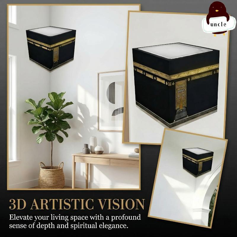 [UN] 3D Vision จําลองผนัง Stiers, มุมเป็นไปไม่ได้ 3D Optical Illusion Wall Art, ที่ถอดออกได้ 3D Effe