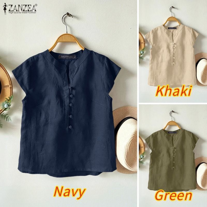เสื้อผ้าสำหรับวันหยุดของผู้หญิง สไตล์เกาหลี แขน Raglan ดีไซน์เรียบหรูกับปุ่มเดียว — صورة 3