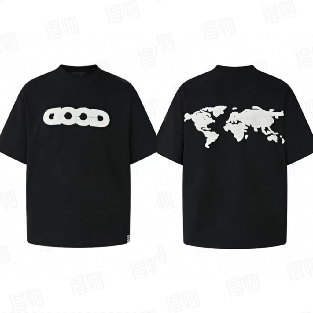 เสื้อยืดแขนสั้น GOODBRAND Earth แบบ Jacquard มีผ้าขนหนูเปียกปักรอบคอมาพร้อมเทคโนโลยี NFC