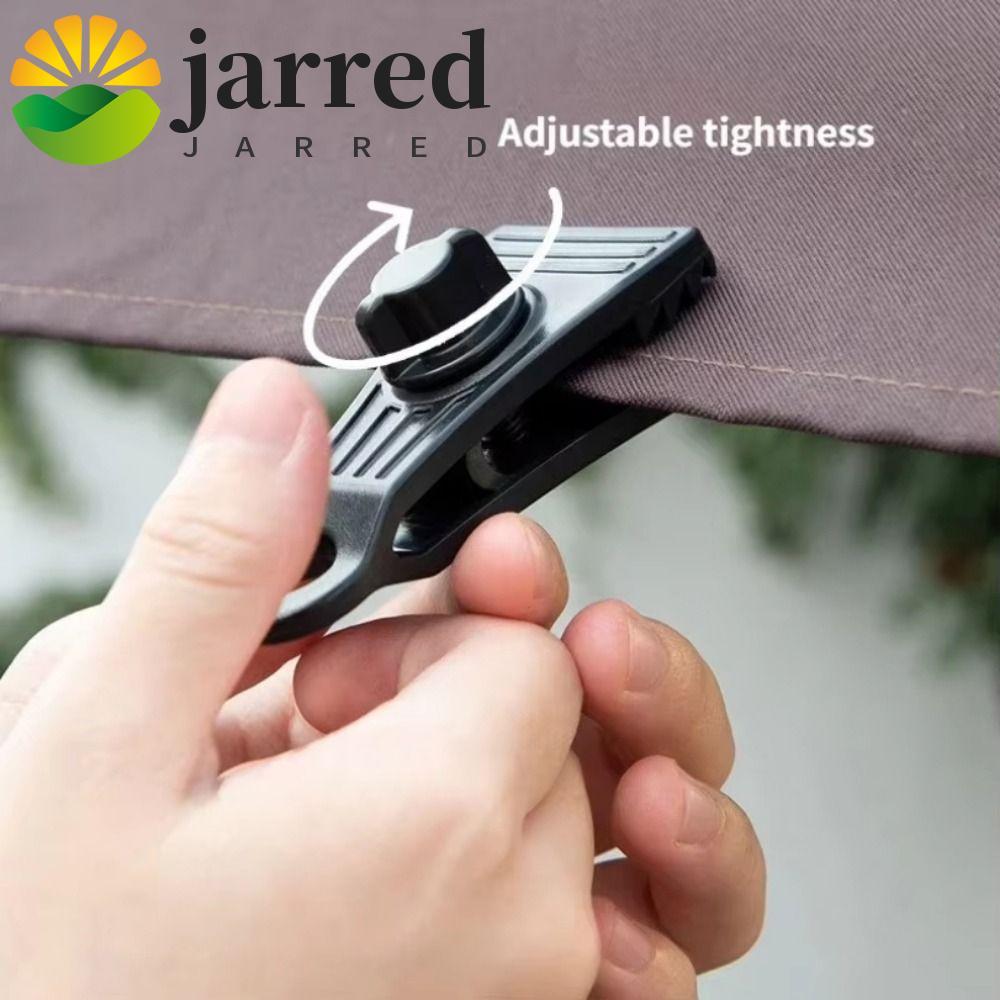 JARRED Tarp Clip คลิปยึดแบบทนทานHeavy Duty Clamps เครื่องมือแคม핑สำหรับยึดผ้าใบกันน้ำและกันลมในเต็นท์