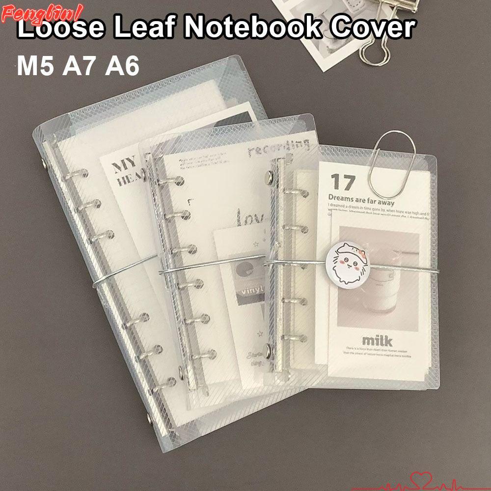FENGLIN1FR 1 ชิ้น M5 A7 A6, มินิ PP หลวม Leaf Notebook Cover, แบบพกพาสามพับสติกเกอร์การ์ดขนาดเล็ก Photo Storage Ledger