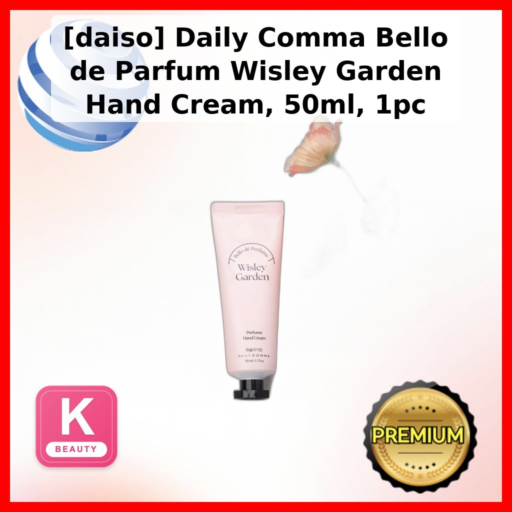 [daiso] Daily Comma Bello de Parfum Wisley Garden Hand Cream, 50ml, 1 ชิ้น / ครีมทามือเกาหลี by ggae