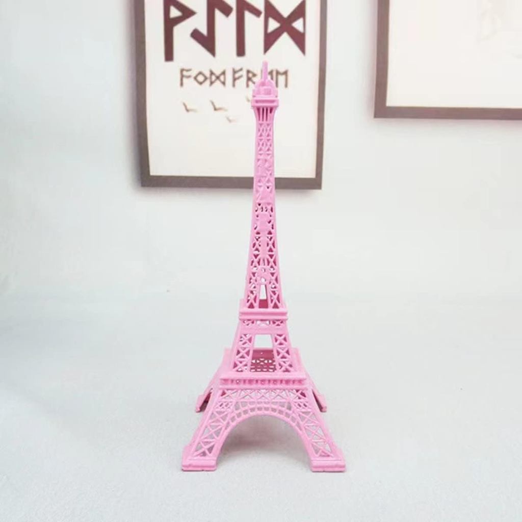 Chinshwehaw EIFFEL Tower รูปปั้นตกแต่ง 7 นิ้วโลหะสะสมหุ่นจําลองของที่ระลึกห้อง French EIFFEL Tower P