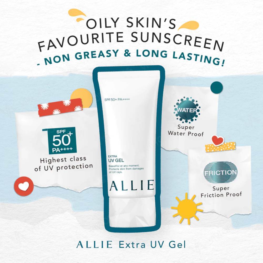 Allie Sunscreen UV 90g， Allie Gel Uv EX, Allie Extra UV Gel SPF50+, UV Facial Gel 60g