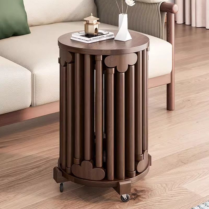 โต๊ะกาแฟไม้เนื้อแข็งวางซ้อนกันได้พร้อมลูกรอกเก้าอี้พับเก้าอี้รวมJengaเก้าอี้ทรงกลมโต๊ะรับประทานอาหาร