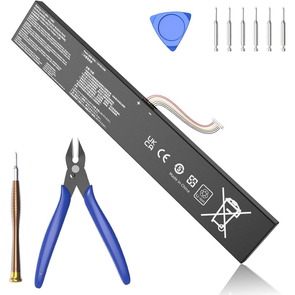 C41N2208 แบตเตอรี่สําหรับ ASUS ROG Ally RC71L PC71L Gaming Handheld Series 15.48V 74Wh