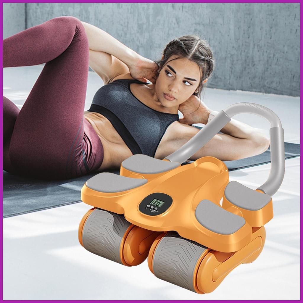 Ab Roller ล้อเข่า Pad Timer Elbow Support Four Abs ล้อ Roller Machine สําหรับ Core กล้ามเนื้อออกกําล