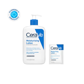 เซราวี CERAVE Moisturising Lotion โลชั่นผิวฉ่ำโกลว์ 473ml ฟรี โลชั่น 7ml