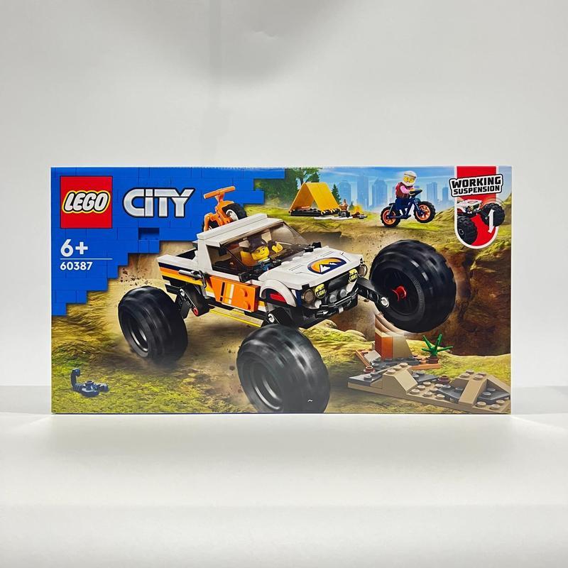[เลโก้ 60387] 4 * 4 รถออฟโรดผจญภัยประกอบอาคารบล็อกของเล่นเพื่อการศึกษาของขวัญคอลเลกชัน