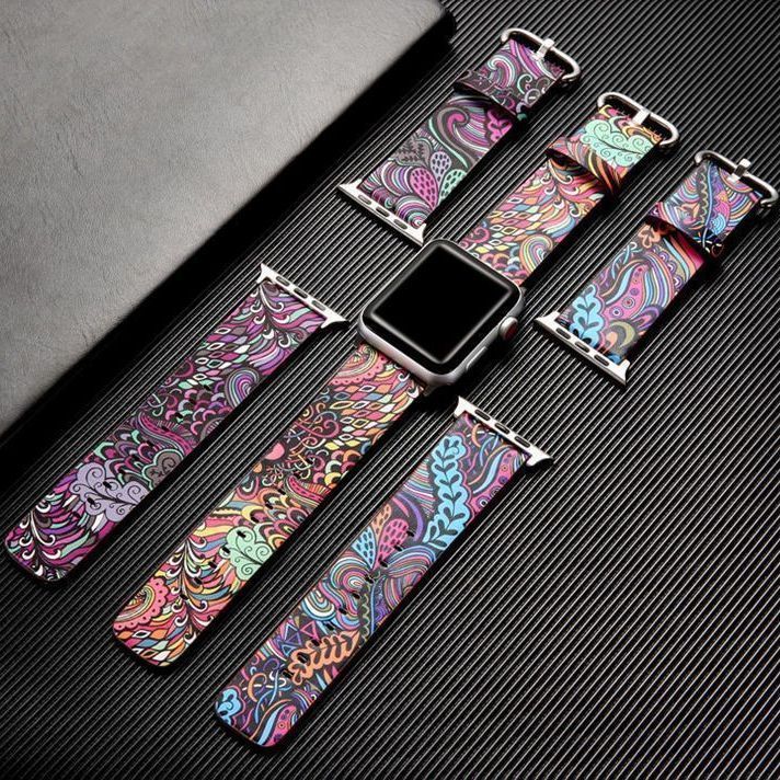 适用watch表带iwatch8/s7/6/5/4/3 中国风 Jundara带seเหมาะสําหรับสายนาฬิกา Iwatch8/s7/6/5/4/3 สไตล์สายรัดข้อมือ