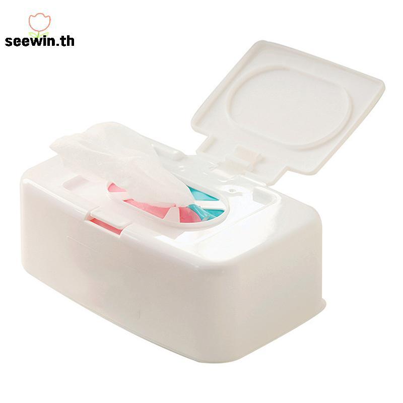 Seewin กระดาษทิชชู่เปียกเช็ดเครื่องจ่ายผ้าเช็ดทําความสะอาดแบบพกพาผ้าเช็ดปากกล่องเก็บคอนเทนเนอร์ th ราคา ถูกที่สุด ดีลบีเคเค แกลเลอรีภาพที่ 2