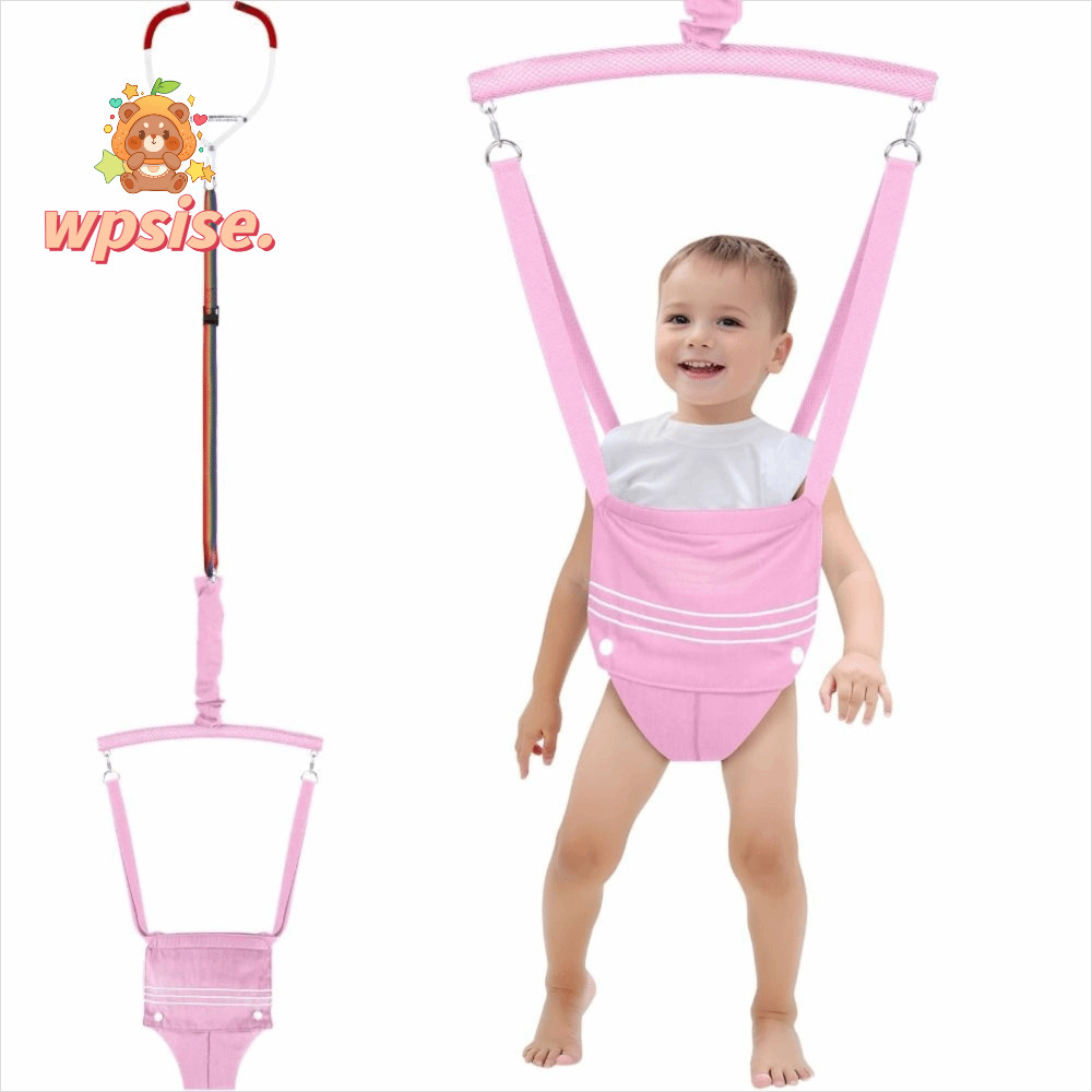 WPSISE เก้าอี้กระโดดเด็ก, สายรัดปรับได้ Early Education Baby Jumper, เข็มขัดนิรภัยยกเด็ก Doorway Jum