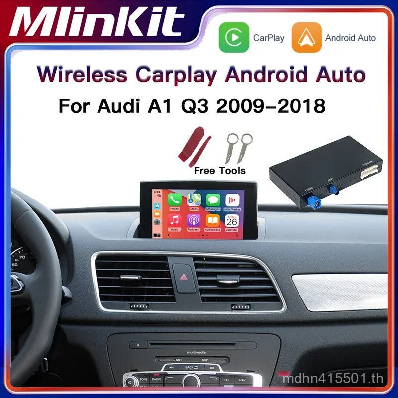Wireless Carplay สําหรับ Audi A1 Q3 2013-2018 ปีรองรับ Android autolink Airplay กล้องด้านหลังเล่น TR