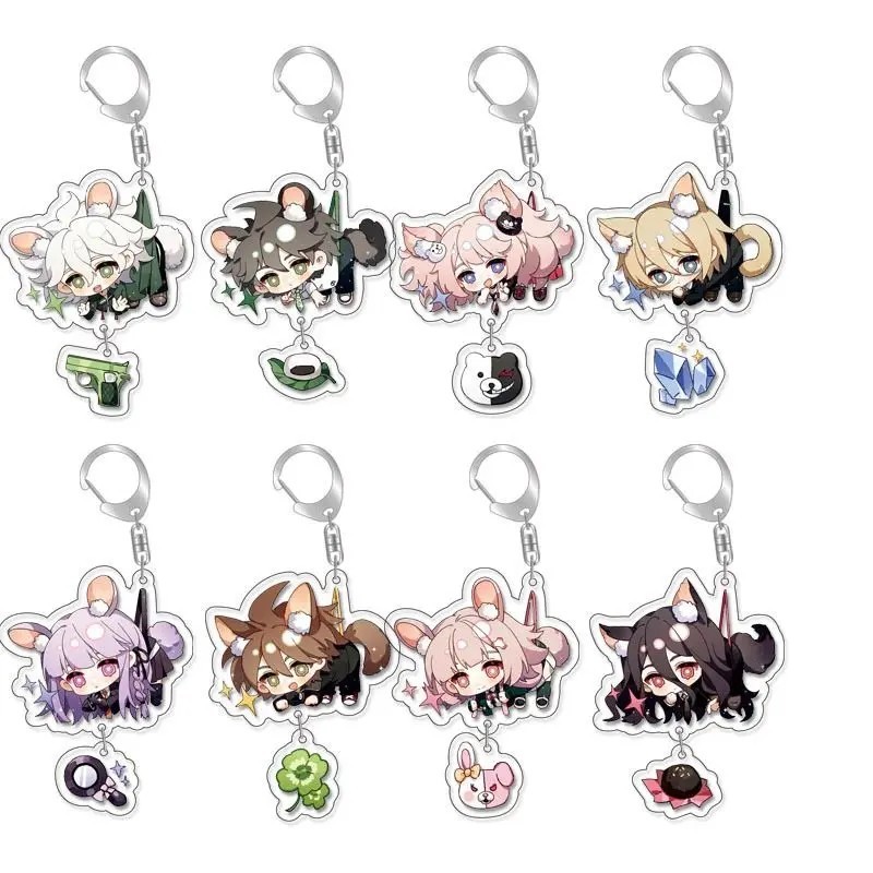 พวงกุญแจอนิเมะ Danganronpa Nagito Komaeda Togami Byakuya micha อะคริลิค chibi น่ารักกระเป๋าเป้สะพายห