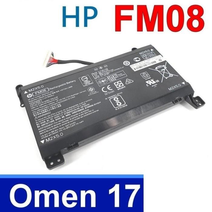 แบตเตอรี่แท้ HP 16 พิน HP TPN-Q195 Omen FM08 17-AN 17-AN0XX 17-AN014NG 17-AN023TX HSTNN-LB8B 922753-