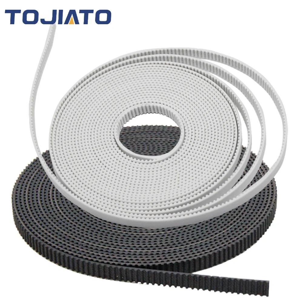 5/10M GT2 เข็มขัด PU ลวดเหล็ก Timing Pulley GT2-6 มม.เปิด Synchronous ยางเข็มขัดกว้าง 6 มม.สําหรับ DIY CNC 3D ชิ้นส่วนเครื่องพิมพ์