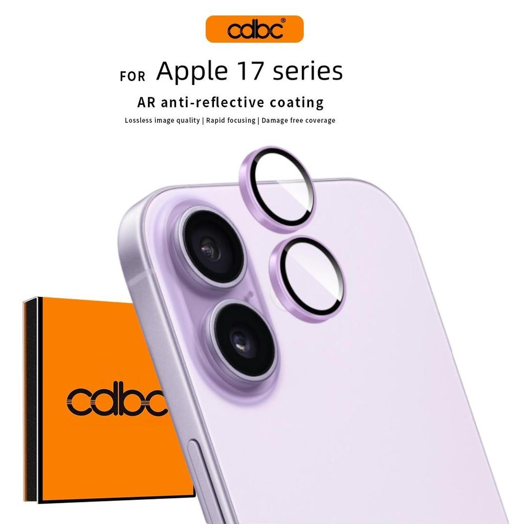 CDBC AR ตัวป้องกันเลนส์ป้องกันแสงสะท้อนสําหรับ iPhone 17/17 Air | โปร่งใสพิเศษโฟกัสอย่างรวดเร็วป่นปี้ทนปราศจากฟอง