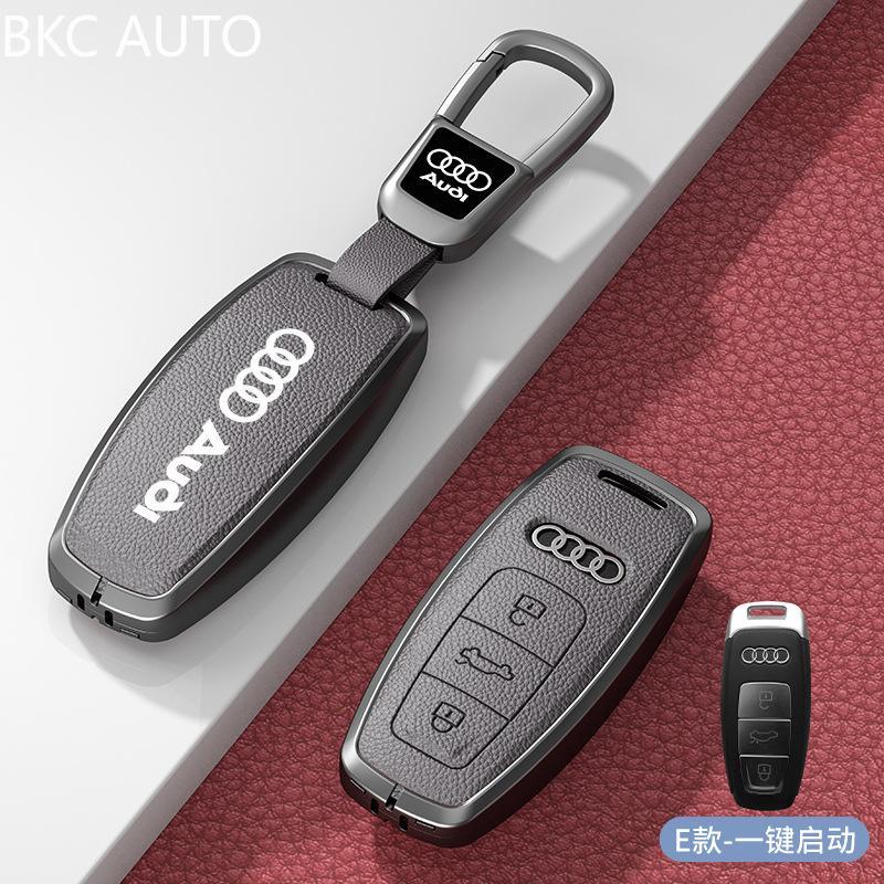 สังกะสีอัลลอยด์รถสมาร์ทคีย์สําหรับ Audi Q8 RS A6 C8 S6 RS6 A7 S7 RS7 A3 A8 RS E-Tron GT Q7 Q4 ฝาครอบ