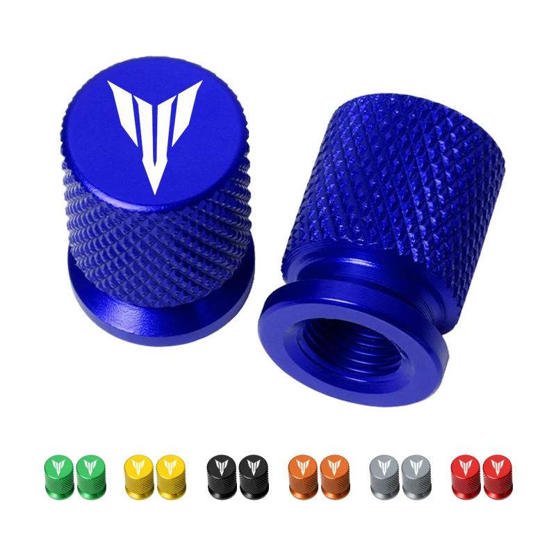 รถจักรยานยนต์ล้อยางวาล์ว Stem Caps กันฝุ่นสําหรับ YAMAHA MT01 MT09 MT07 MT10 MT03 MT 09 07 03 10 MT-