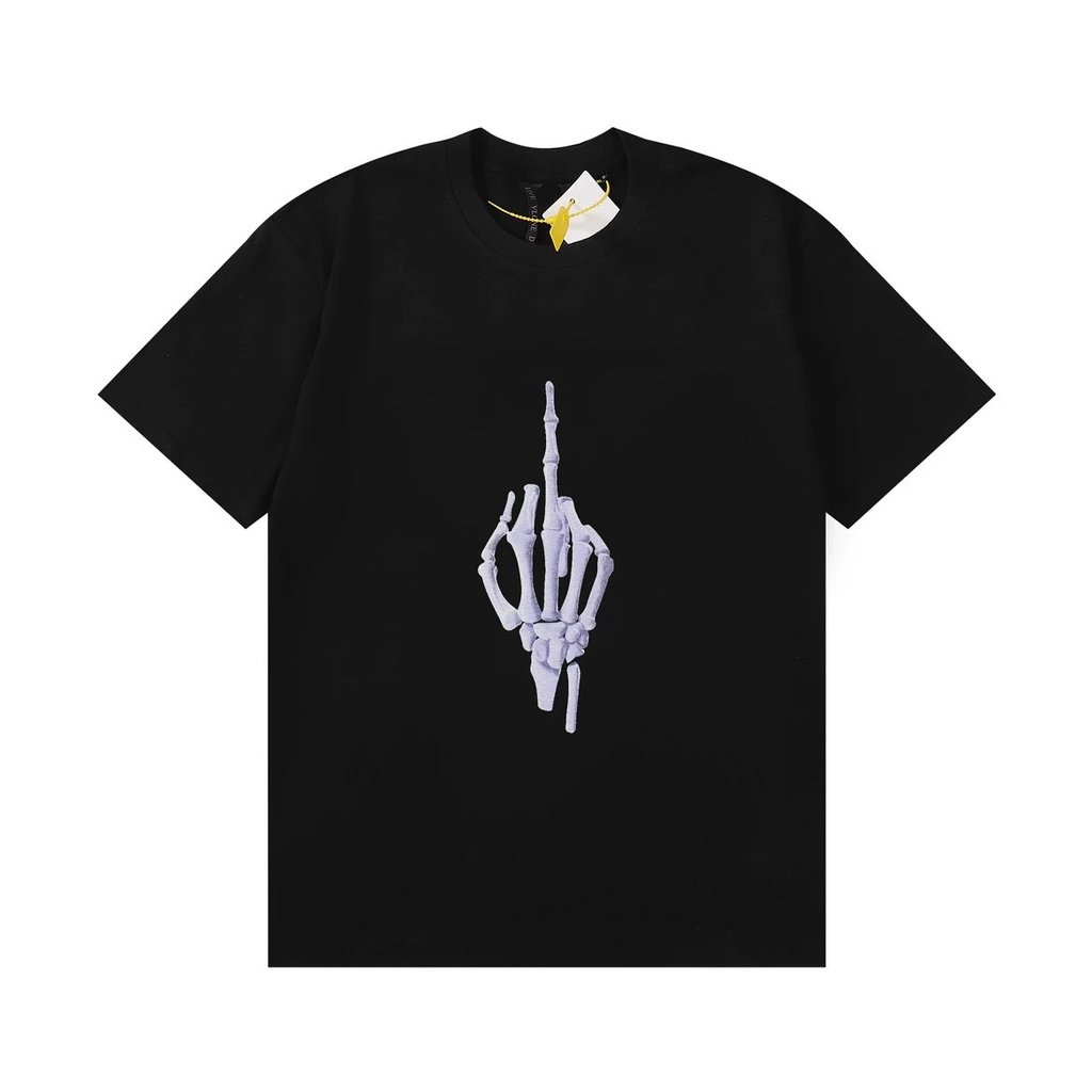 เสื้อยืดแขนสั้นลายโครงกระดูกจาก Vlone