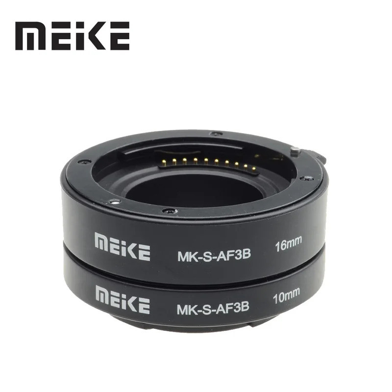 Meike Auto Focus Macro Extension Tube แหวนสําหรับ Sony E-Mount A6300 A6500 A6000 A7 A7II A7III A7SII