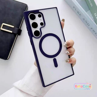 Phone Case For Samsung กันกระแทก ผิวด้าน เคสแม่เหล็ก เกรดพรีเมียม S26 S26U S26PLUS S25PLUS S25U S24U S23 S23U S22 S22U