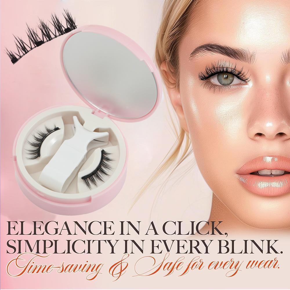 ขนตาปลอมแม่เหล็กสไตล์ Fox All-in-one Case American Voluminous Natural & Eyelashes O9d4