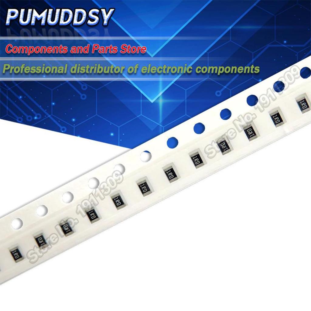 100PCS 0805 ตัวต้านทาน SMD ความแม่นยํา 1% 0 โอห์ม ~ 10M โอห์ม 1K 2.2K 10K 100K 0 1 10 100 150 220 33