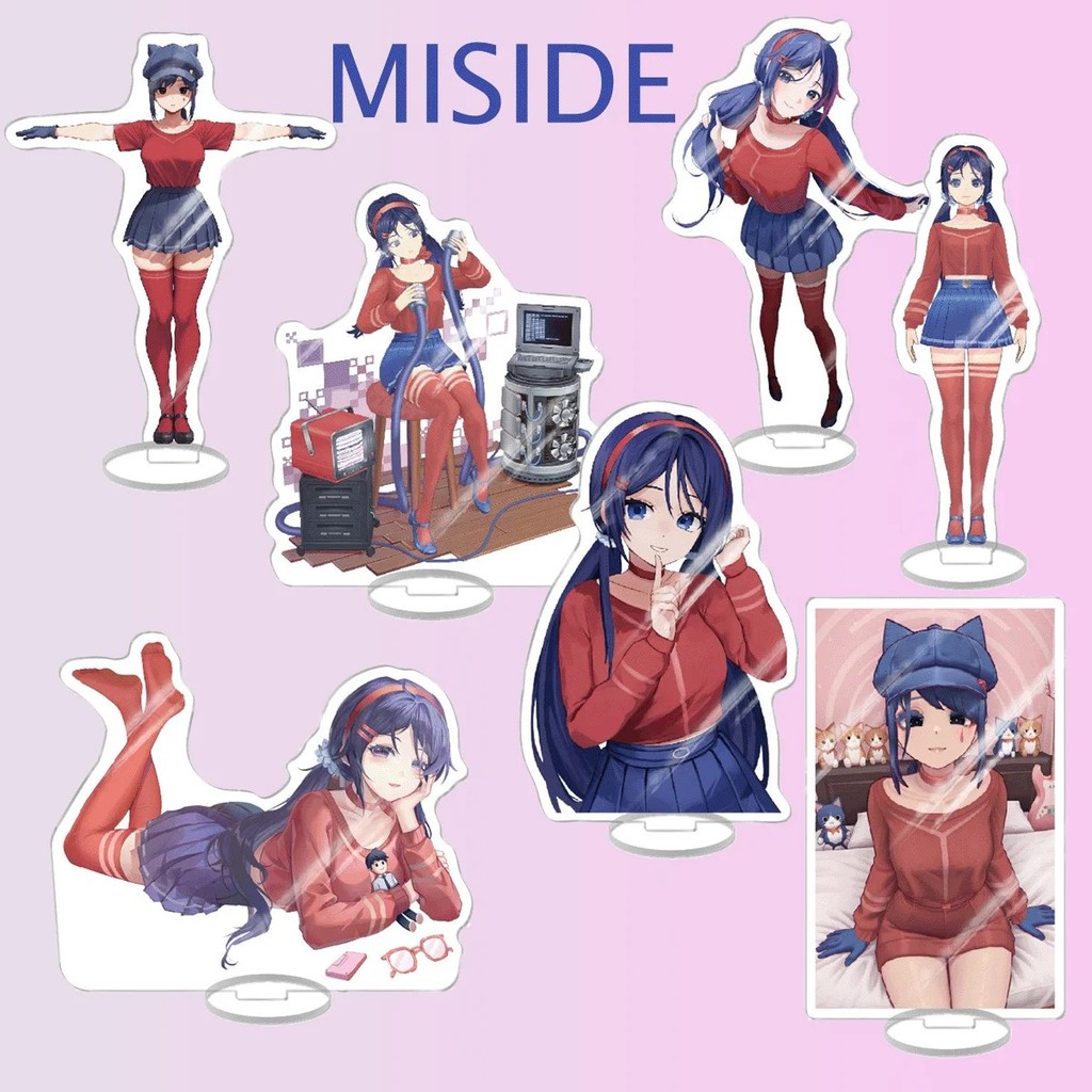 Standee อะนิเมะ MiSide Mica รุ่น Mita Crazy Mita ตัวละครโต๊ะศึกษาตกแต่งของขวัญพัดลมเกมพวงกุญแจอะคริลิค