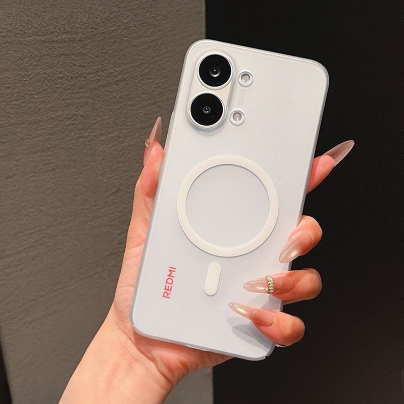 เคส poco x8 pro max, poco x8 pro Matte Frosted Magnetic PC Hard เคสป้องกันโทรศัพท์มือถือกันกระแทก