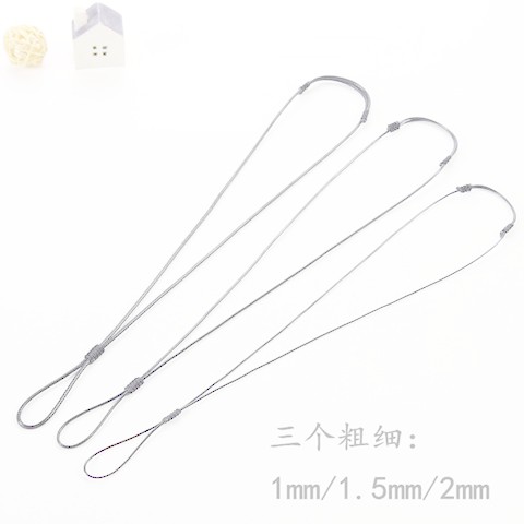 High-end ความปลอดภัยหัวเข็มขัดหยกแหวนจี้เชือกทอง高Bid平夜扣玉银吊绳黄金金色套装 ตกปลานักเรียนสร้อยคอมืออาชีพ329YBF