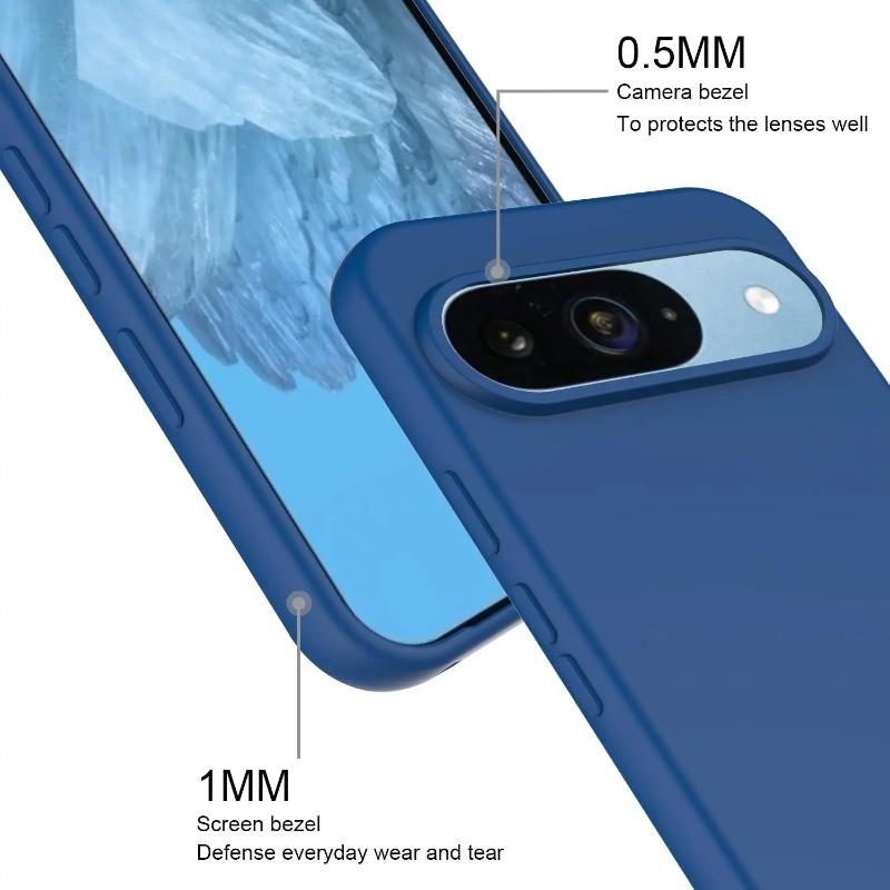 เคสโทรศัพท์สําหรับ Google Pixel 7a 7 8a 8 Pro ซิลิโคนอ่อนนุ่มโทรศัพท์ฝาหลังสําหรับ Google Pixel 10 9a 9 Pro XL Ultra Slim Liquid TPU ป้องกันเชลล์ ราคา ถูกที่สุด ดีลบีเคเค แกลเลอรีภาพที่ 3
