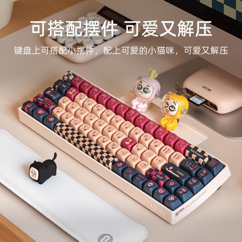Lofree Lofree Lofree Little Alice Bluetooth Mechanical Keyboard Girl High-value Princess Theme Keyca