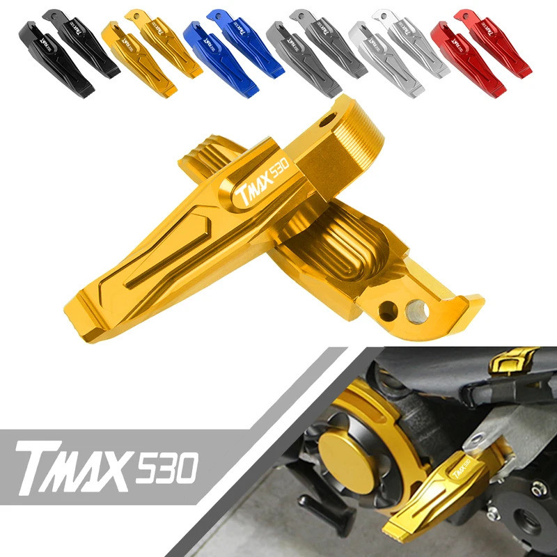 สําหรับ YAMAHA Tmax 500 TMAX500 TMAX t-max 500 TMAX-500 ฟุตรถจักรยานยนต์ CNC อลูมิเนียมพับ Rearset เ