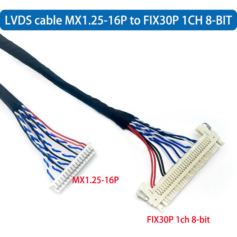 สาย lvds 8-bit 30P 1ch สําหรับความละเอียดจอ 18.5"
